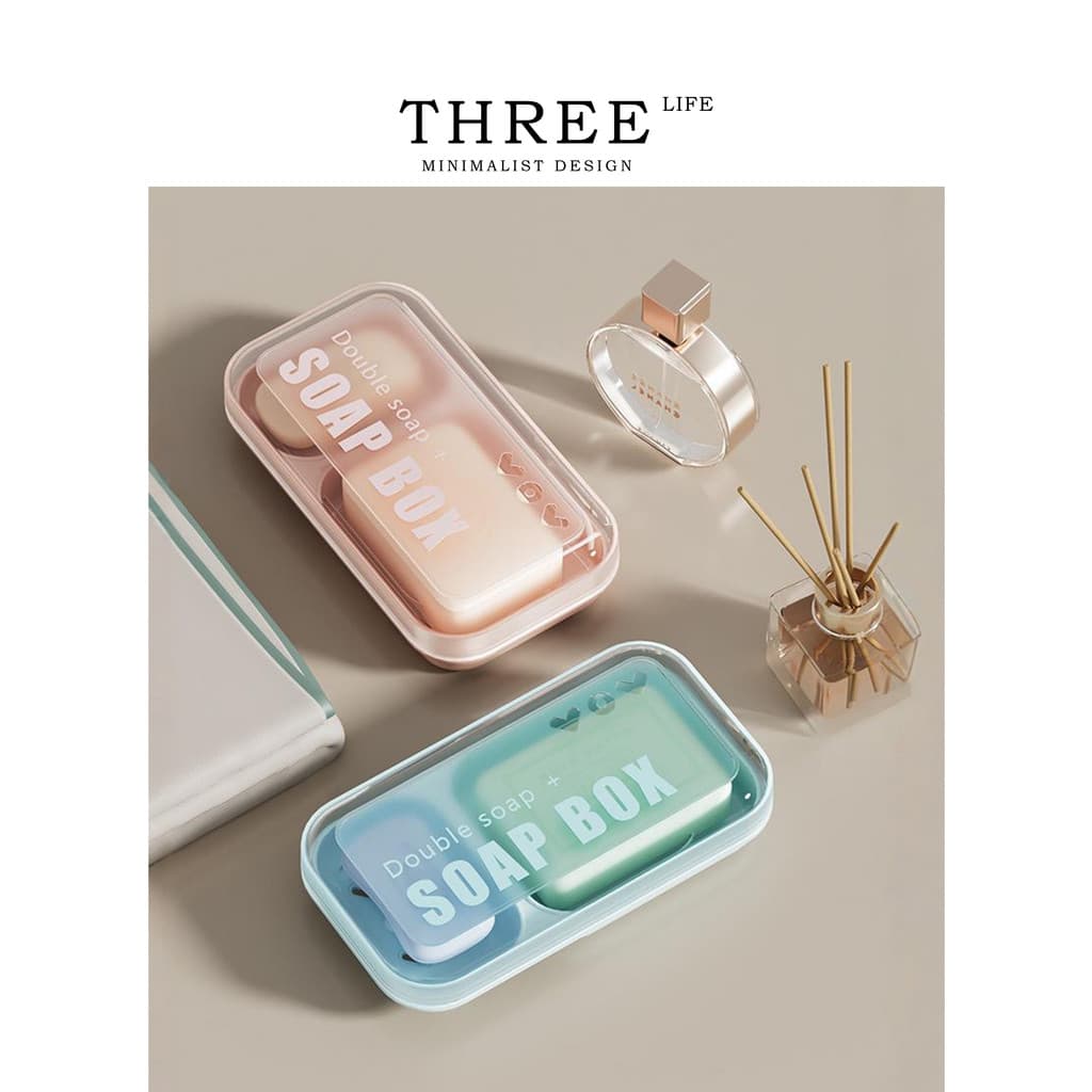 Tlife · Reed · Caixa de sabonete com compartimento duplo, caixa de sabonete com tampa, vários compartimentos, uma casa n