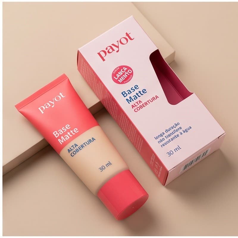 Base Líquida Matte Payot 30ml – Alta Cobertura, Longa Duração e Sem Oleosidade