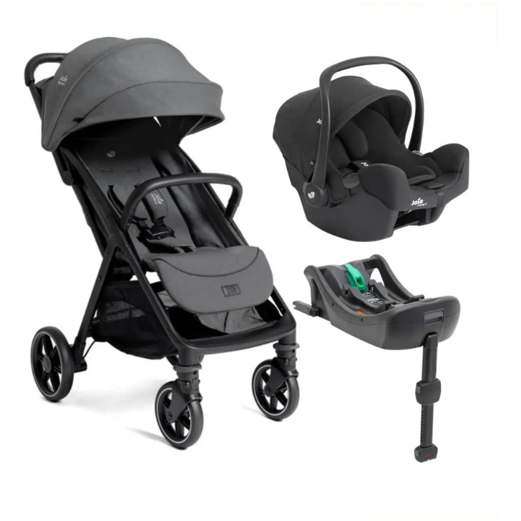Carrinho de Bebê Parcel LX Ebony + Bebê Conforto Raven + Base I-Snug – Joie CN