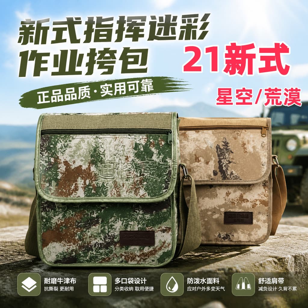 bolsas femininas de ombro X21K genuíno novo padrão comando camuflagem saco de trabalho ao ar livre engrossado estrela ca
