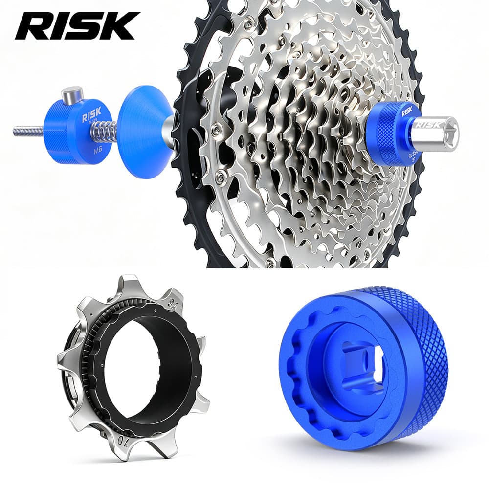 Ferramenta de remoção de capa de volante de bicicleta 9T XT XTR Cassete Capa de volante Tuckika Reparação de manga voado