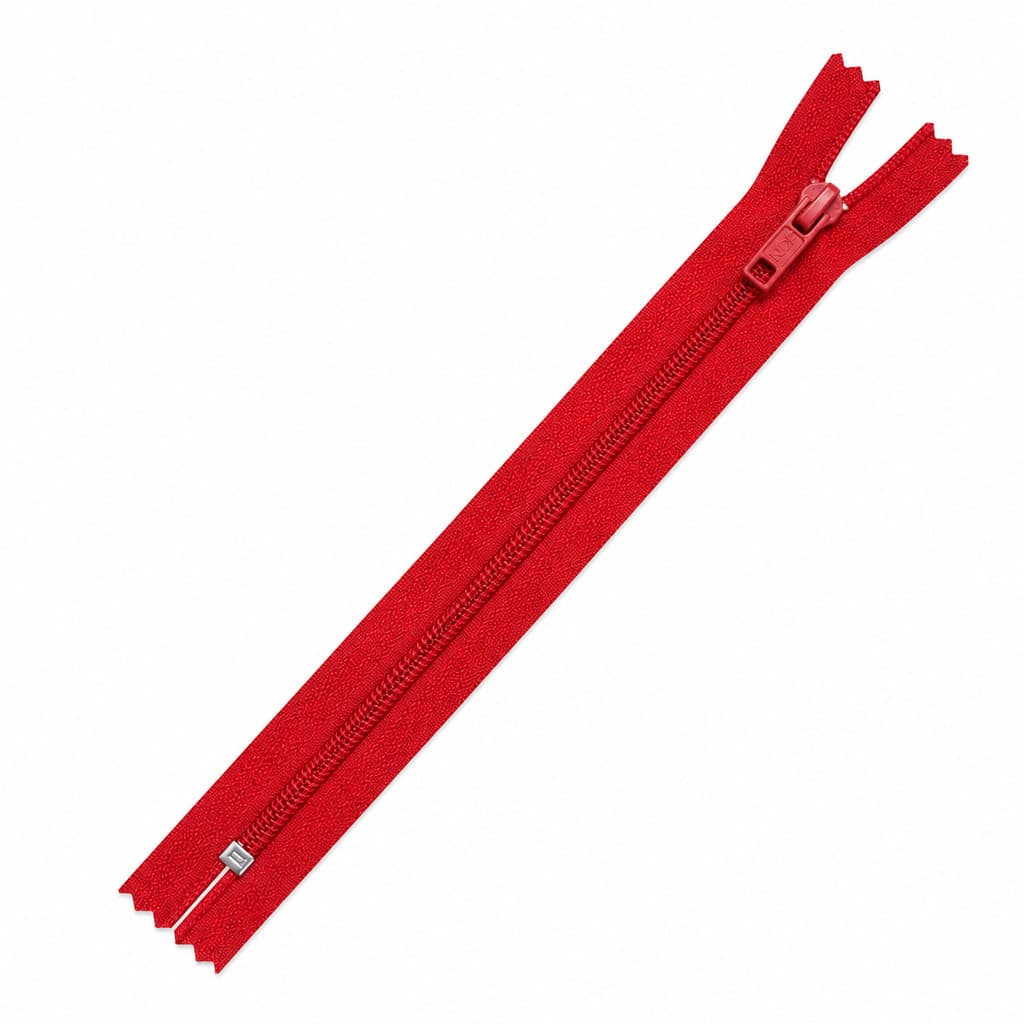Kit 31 Zíper Comum 12cm Nylon Para Costura Roupas Artesanato