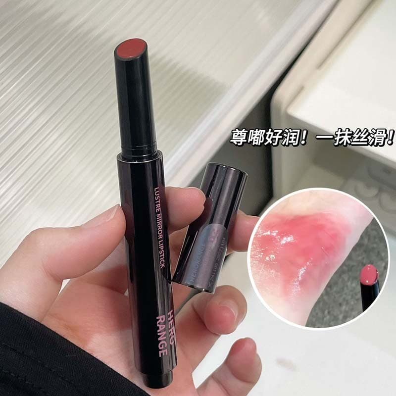 Japonês Local ~ bonito espelho batom hidratante água brilhante batom não é fácil de colar copo estilo coreano batom maci