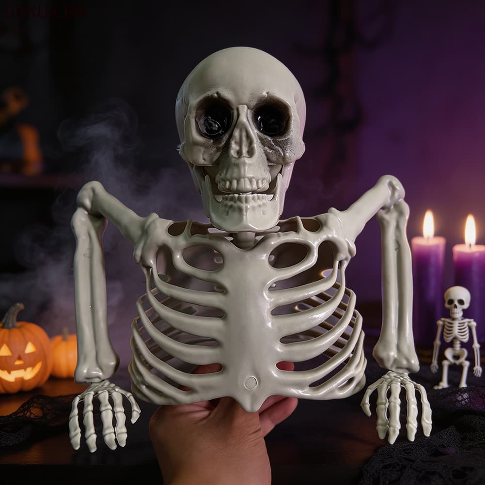 Configuração Ao Ar Livre Para Festa De Halloween Reutilizável Vários Halloweens . Tema Cemitério Do Gramado Frontal