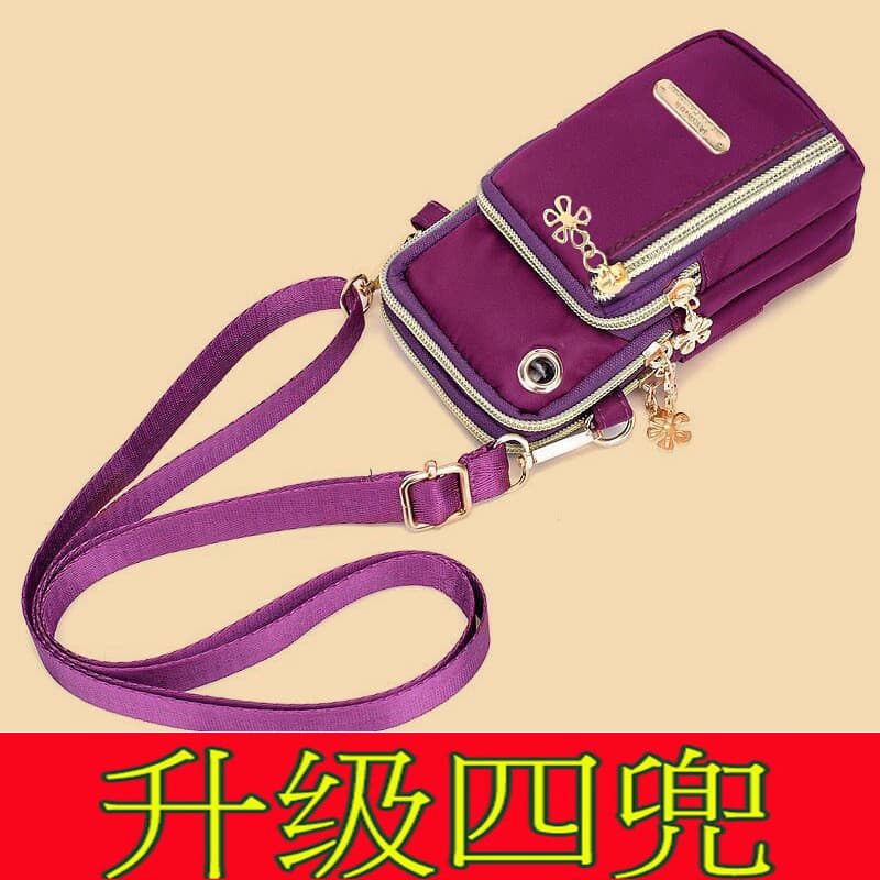 Moda tela grande bolsa de pulso feminino saco braço do telefone móvel ombro mensageiro ao ar livre correndo mudança pequ