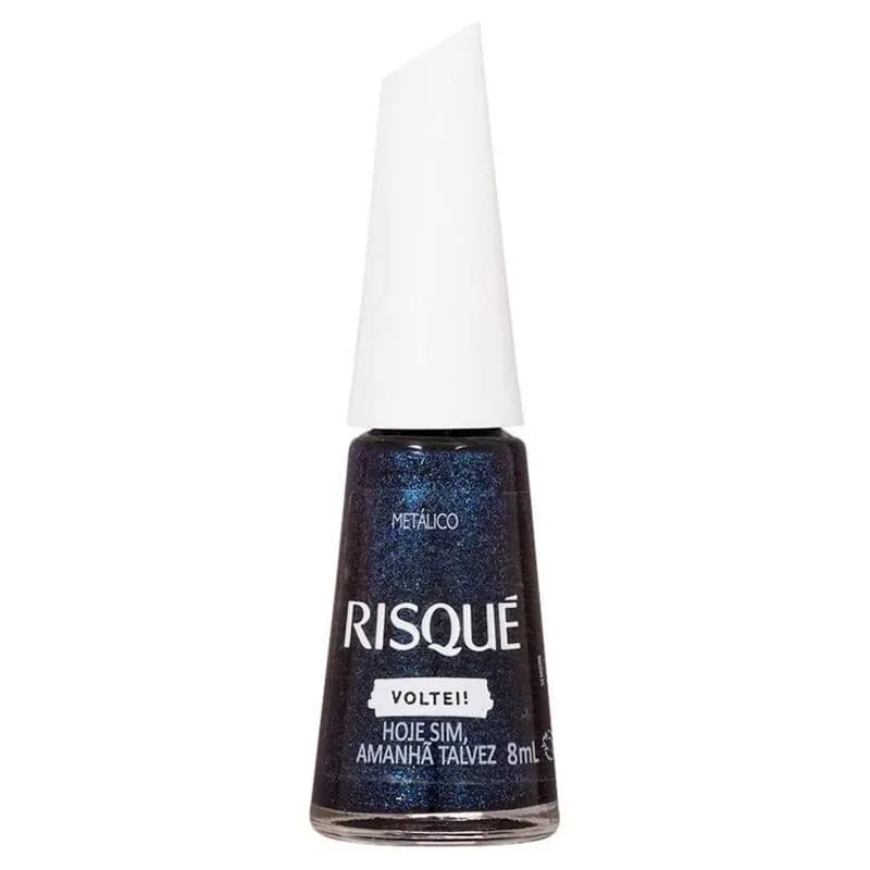 Esmalte Risque 8ml Hoje Sim Amanha Talvez Metalico