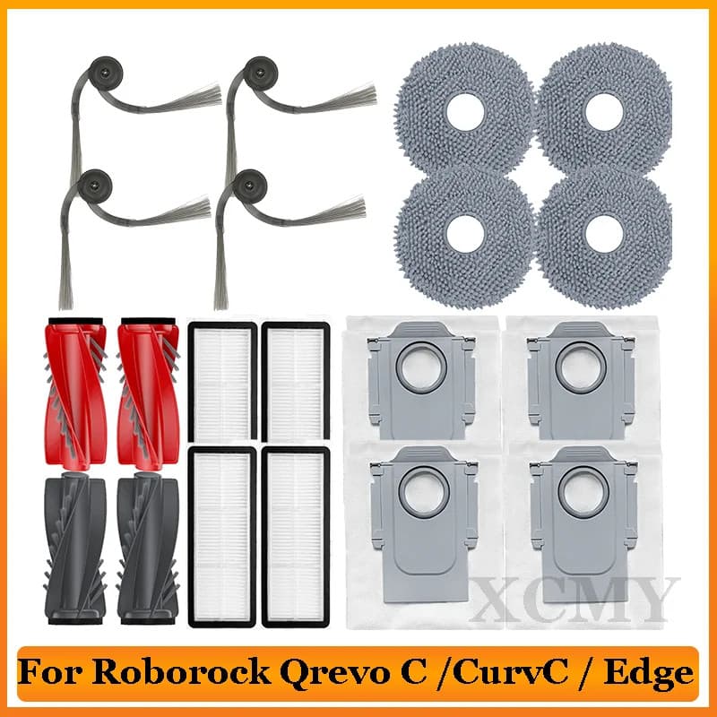 Roborock Qrevo C/Curv/CurvC/Edge/EdgeC/5AE/S5V Robô Aspirador De Pó Principal Escova Lateral Peça De Filtro