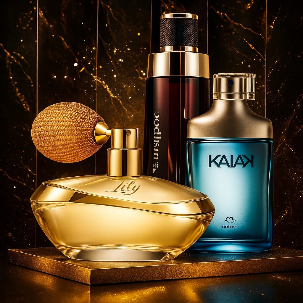 Kit 3 Perfume 100ml Malbec, Kaiak e Feminino Lily Tradicional