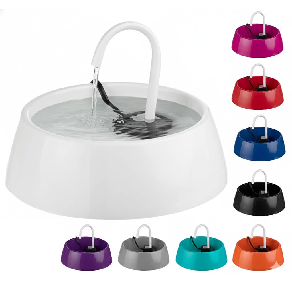 Bebedouro Fonte De Água Cascata Gato Cachorro Branco