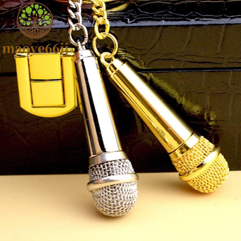 Chaveiro De Microfone MAOYE66 , Porta-Chaves De Carro Personalizado Da Moda , Pendente De Hip-hop De Metal Criativo