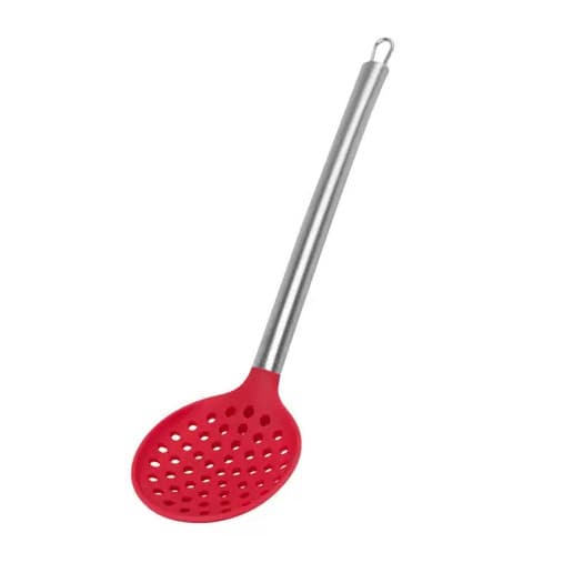 ESCUMADEIRA DE SILICONE C/ CABO INOX 34 CM LINHA R 123 UTIL