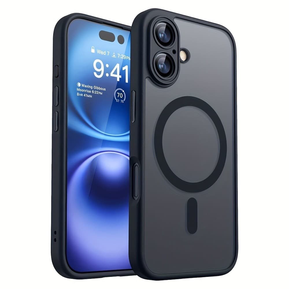 Capa protetora de telefone premium, opaca e mate, com resistência a choque 17 pro max 17 pro