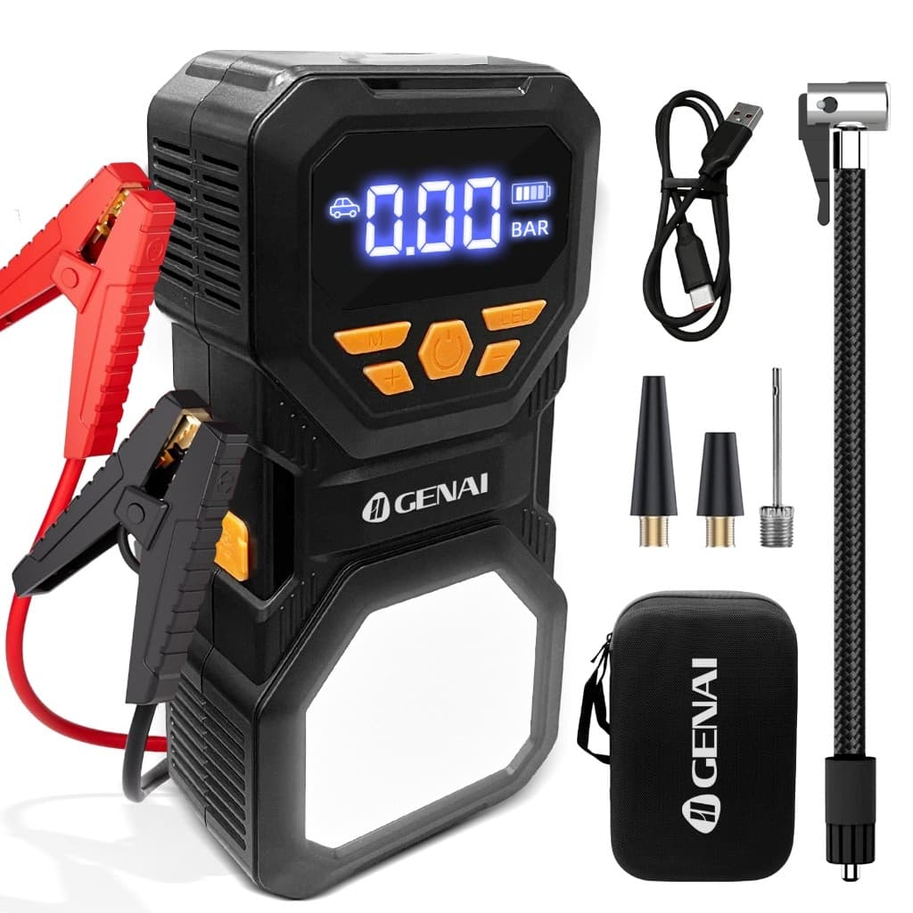 Arranque Multifuncional 600A + Power Bank 45W + Luz LED Emergência - Carregador Portátil
