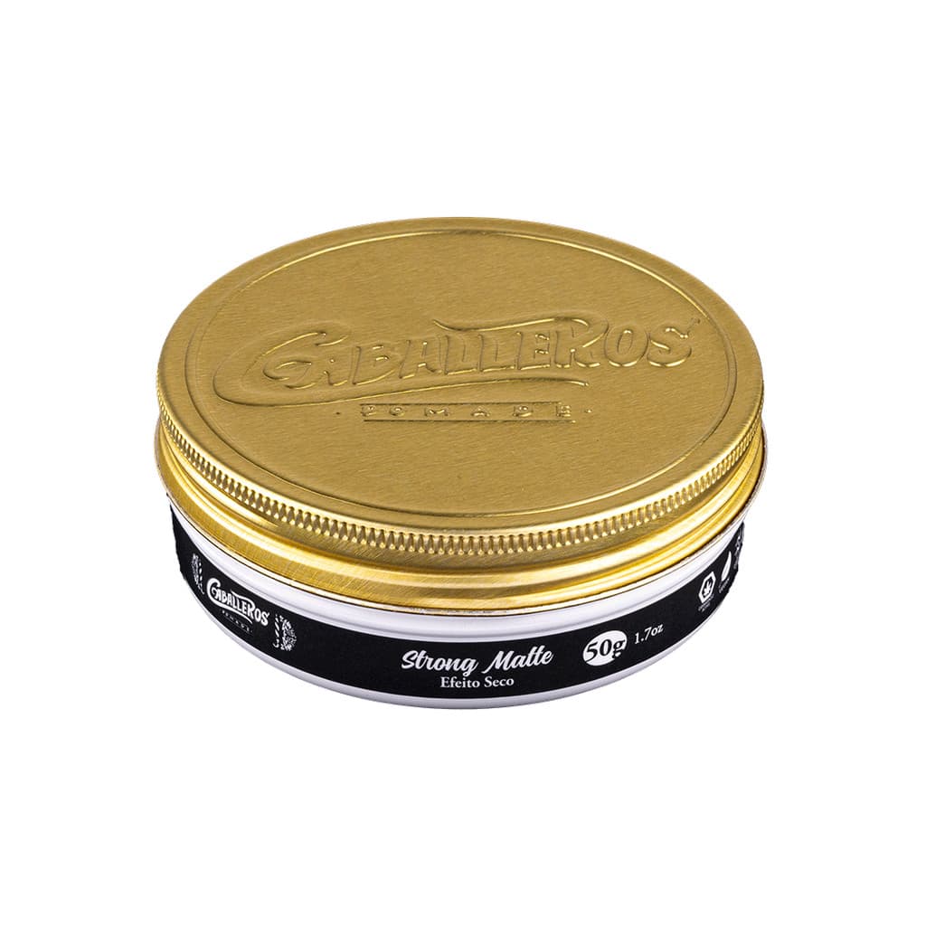 Pomada Strong Matte Caballeros Linha Pocket Fixação Forte Efeito Seco 50g