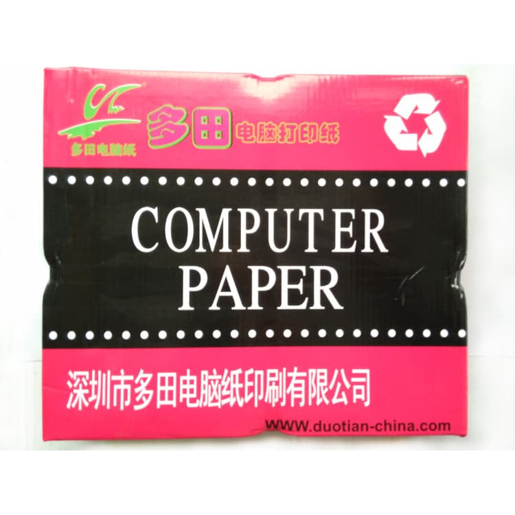 Hongduotian papel de impressão de cinco partes papel de impressão contínua de cinco camadas 1/2 papel de impressão A4 pa