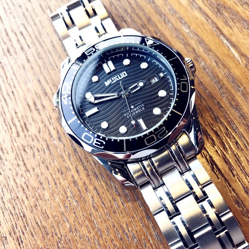 2024 novo estilo genuíno autêntico relógio mecânico automático luminoso à prova dwaterproof água hipocampo relógio mascu