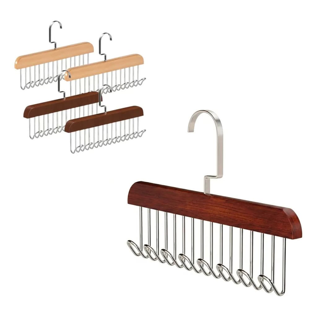 Cabide Organizador Multiuso com Ganchos para Bonés Cintos Gravatas Bolsas Acessórios de Closet
