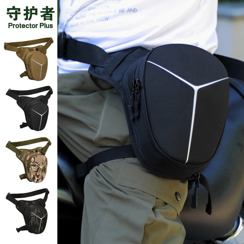 Bolsa de cintura para motociclista, bolsa mensageiro feminina para perna de motocicleta, estilo masculino, ciclismo, mot