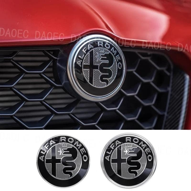GTAM Modificado Carro Dianteiro E Traseiro Micro-Chapter Adesivos Decorativos Para Alfa Romeo Giulia Stelvio 4c Tonale A