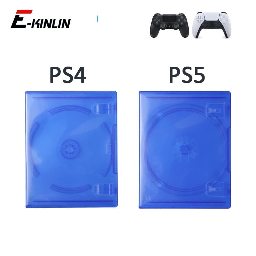 Caixa De Jogo De CD Capa Azul Protetora Suporte De Disco DVD Discos Armazenamento Para Sony Playstation 4 5 PS4 PS5