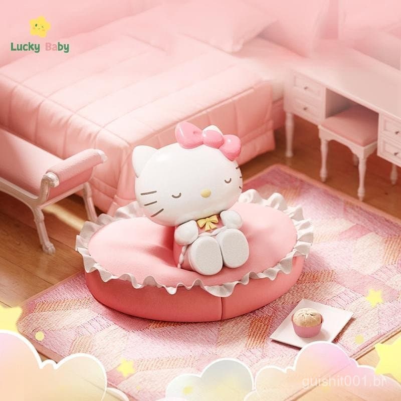 [Luckybaby-t] Sanrio Família Sofá Macio Série Enfeites Caixa Cega Artesanal Kuromi Hello Kitty Boneca Presente Bons Prod