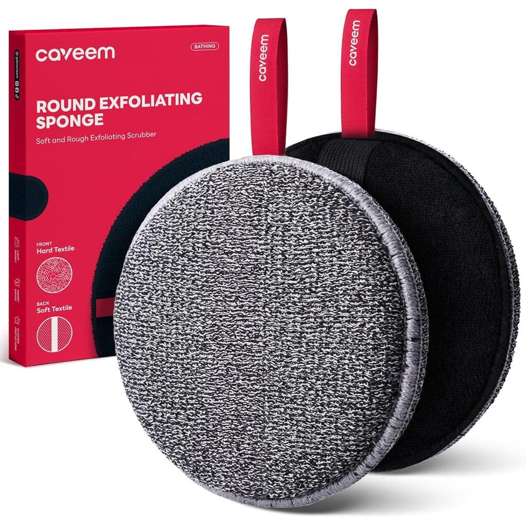 Esponja Esfoliante Corporal, Esponja de Banho e Esfoliação, Esfoliante Corporal para Remover Pele Morta, Esponja Leve e