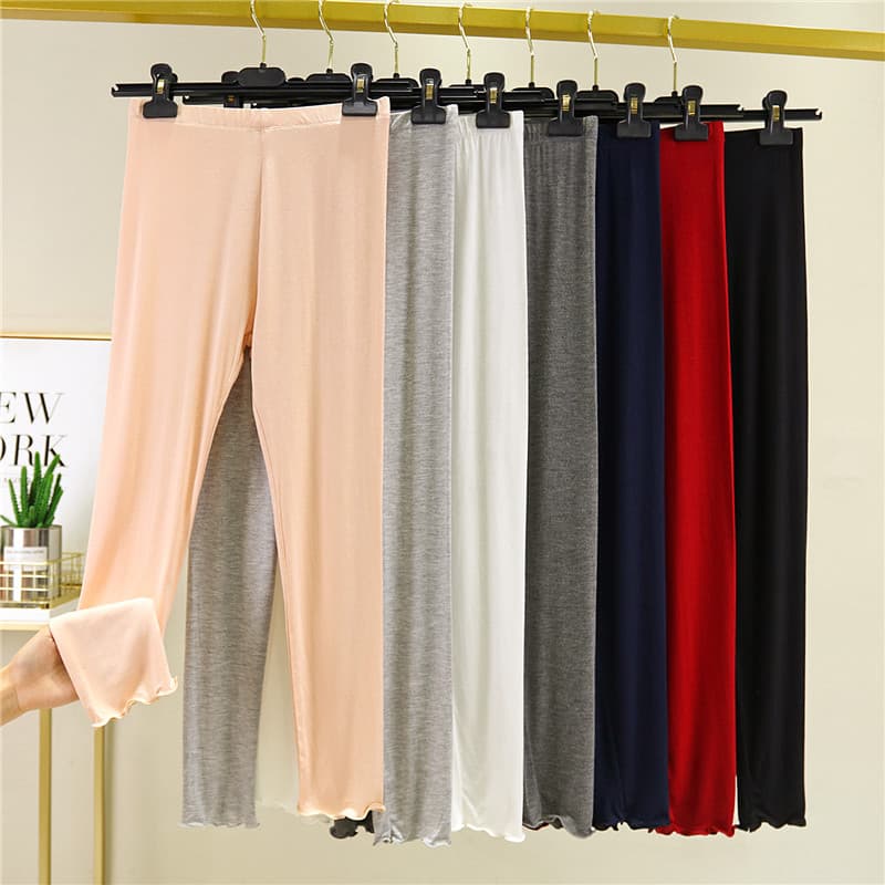 Mulheres verão Modal tornozelo-leggings magro-ajuste mais magro olhar cintura alta tamanho grande leggings Close-fitting