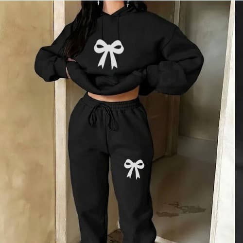 Conjunto Moletom Feminino Flanelado Premium Calça e Blusa De Frio Com Capuz envio imediato