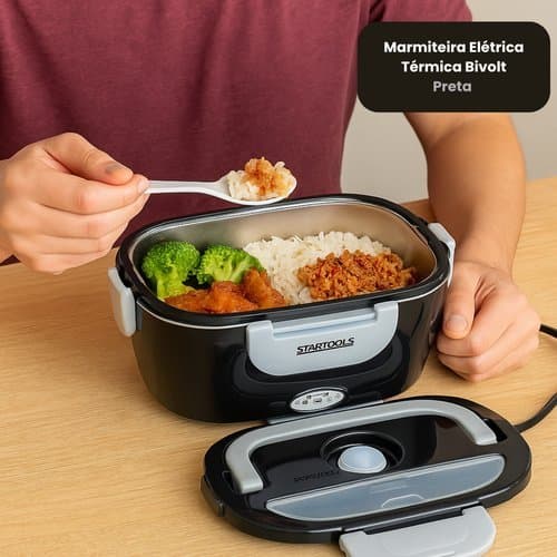 Marmiteira Elétrica Termica Compacta Bivolt Leve Portatil Cozinha Saudavel