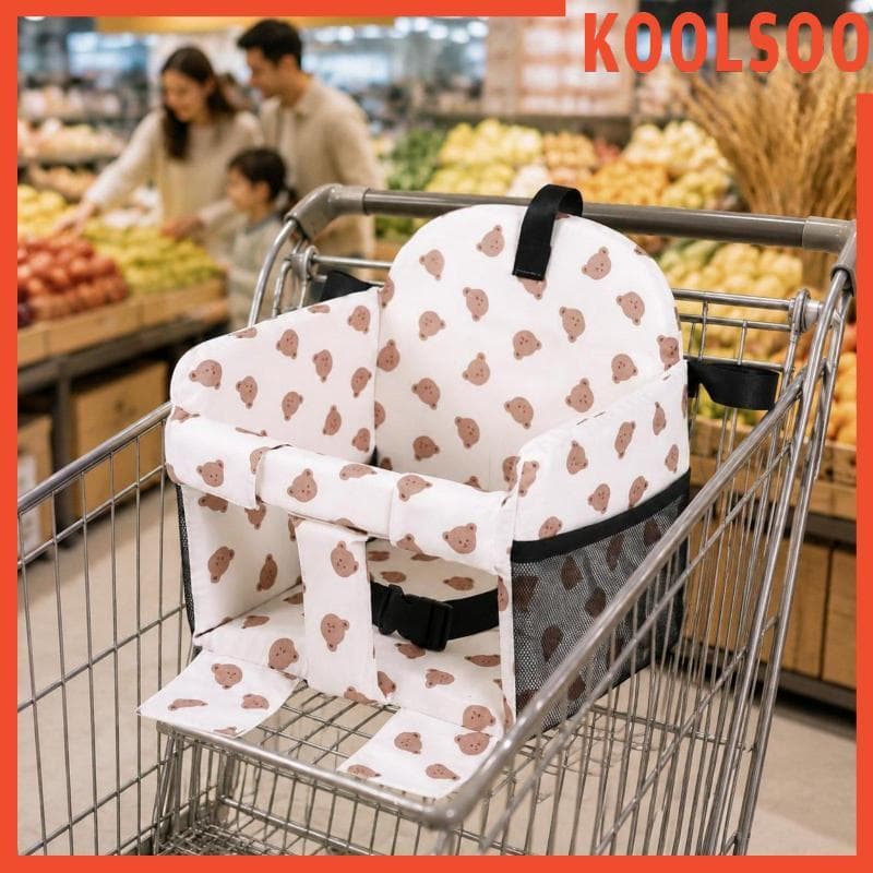 [Koolsoo] Almofada Para Carrinho De Compras Infantil Leve Cadeira Dobrável Capa De Assento Alta Bebês Em Supermercados