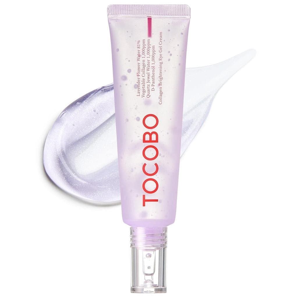 Gel Iluminador para Olhos com Colágeno – Tratamento Coreano Vegano para Olheiras e Olhos Inchados – Fórmula Leve e Hidra