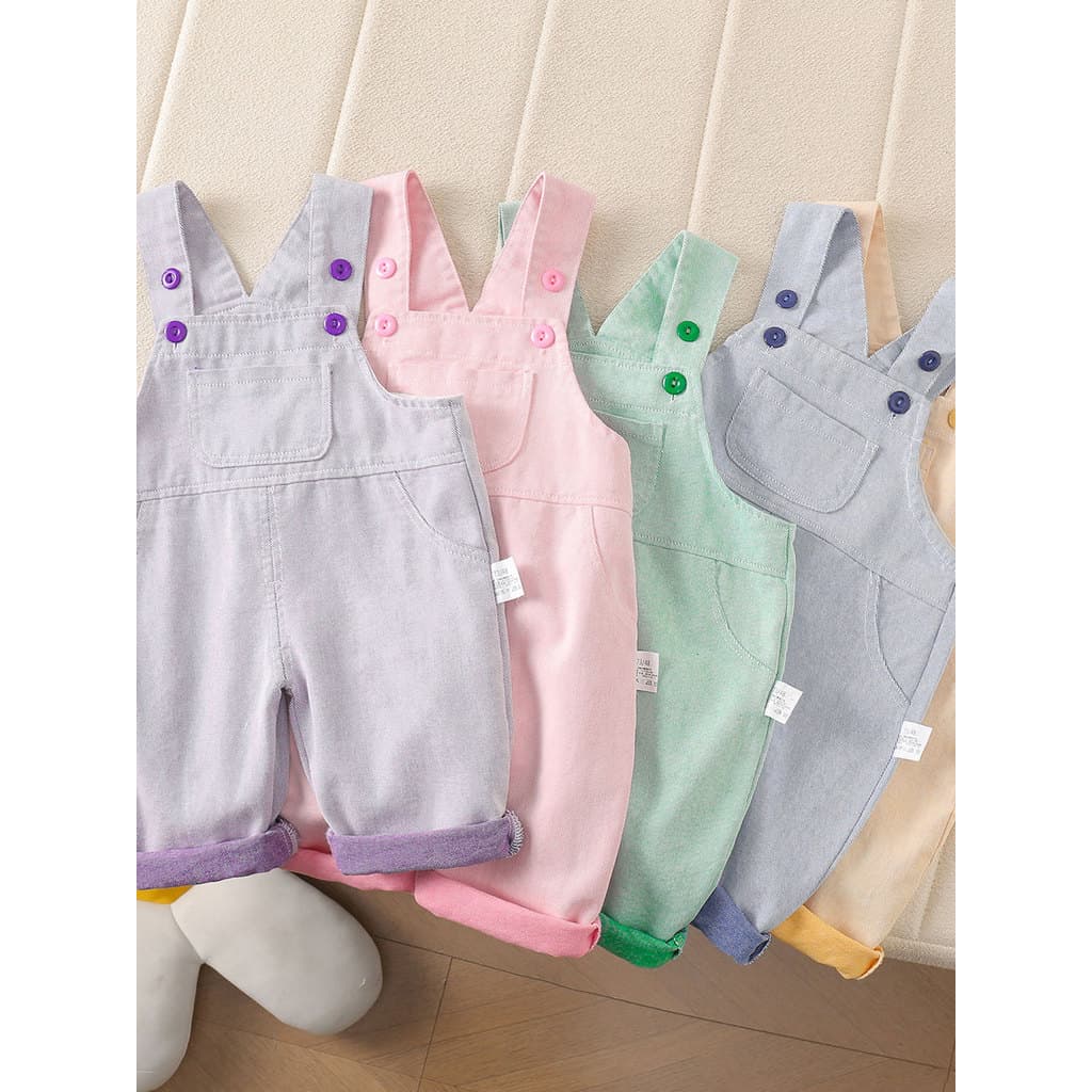 Bebê menina macacão bebê menino primavera outono calças ajustáveis crianças outono Jeans macios exterior Wear Super boni