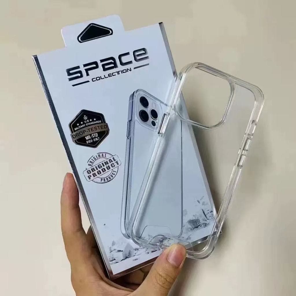 Space Case é uma capa protetora transparente à prova de quedas, adequada para todos os modelos de iPhone