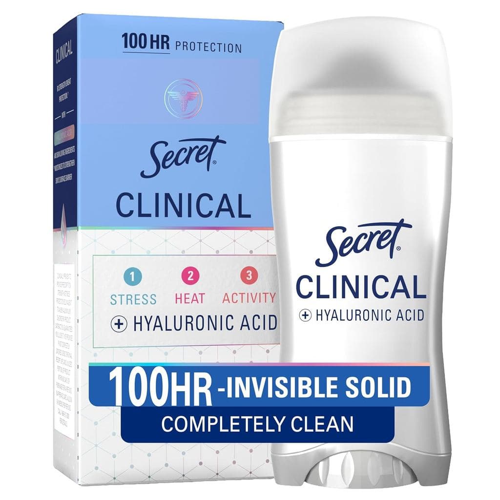 Desodorante Antitranspirante Invisível SecretClinicalStrength para Mulheres, 100 horas de proteção contra suor e odor, c