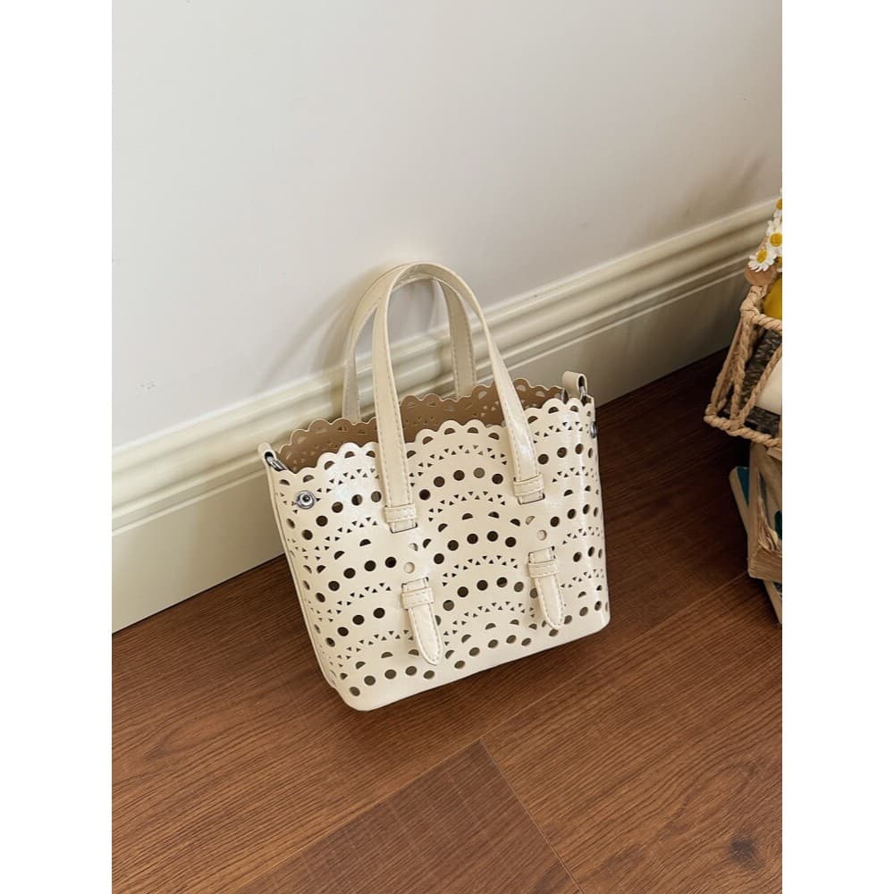 bolsa feminina Bolsa Nicho Design High-End sentido esculpido oco cesta de vegetais saco feminino Commuter balde saco bol