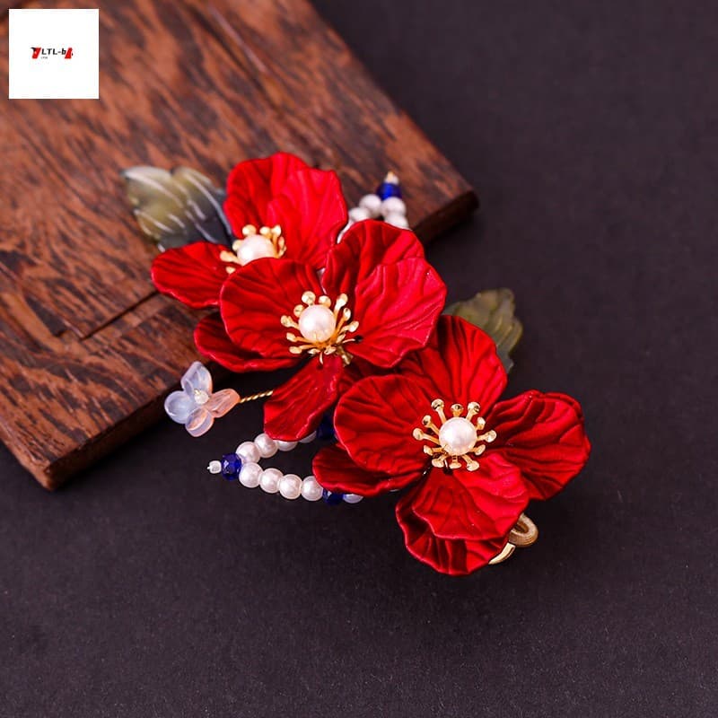 Conjunto De Grampos De Cabelo Estilo Chinês-Grampo De Noiva Para Festival De Casamento Decoração De Festa