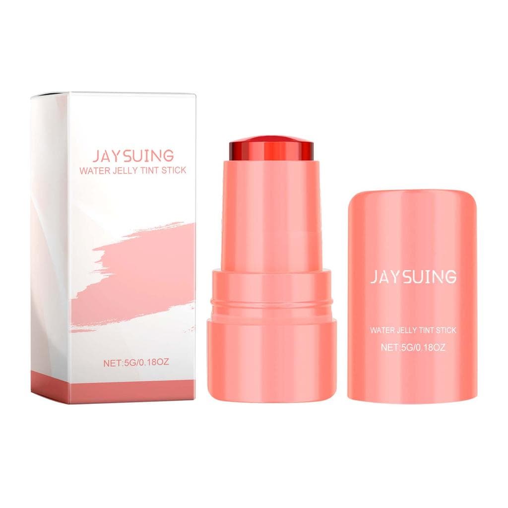 Jaysuing Fruit Jelly Blush Lip Gloss Stick Series Mesmo tom de pele Lip Cheek Dual-use Translúcido Blush Lip Gloss Stick
