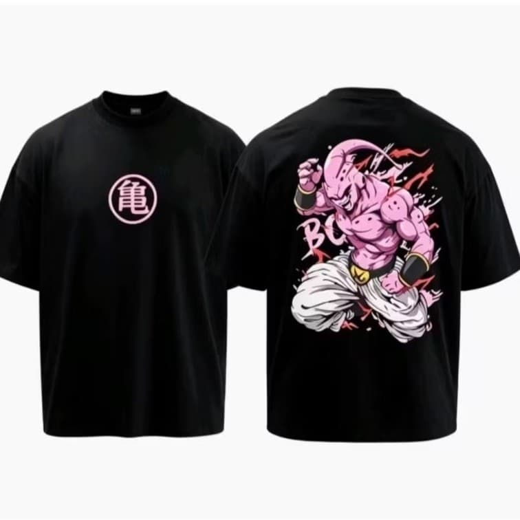 Camiseta Masculina MAJIN BOO anime Estilosa Confortável 100% Algodão fio 30.1 Premium