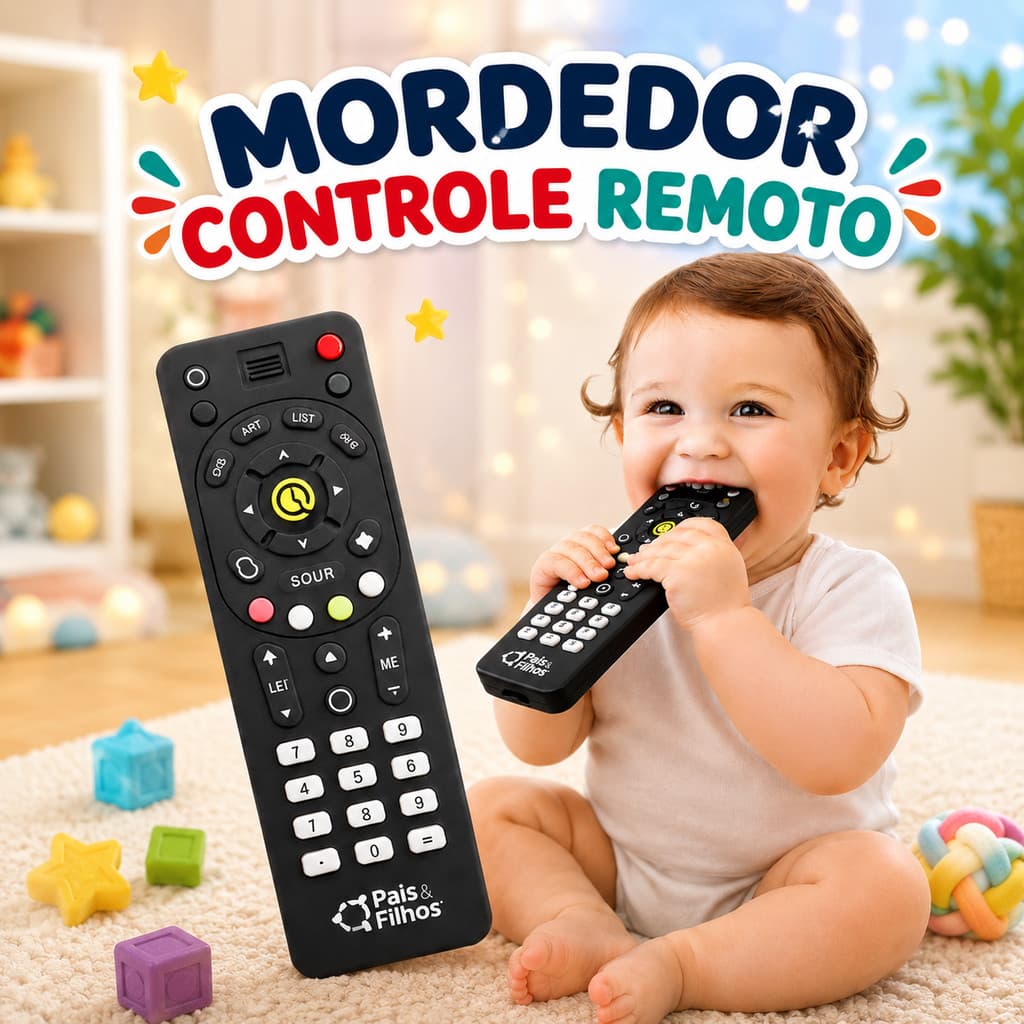 Mordedor Controle Remoto TV Macio Alívio Dentição Gengiva Bebê Infantil Livre BPA Pais e Filhos