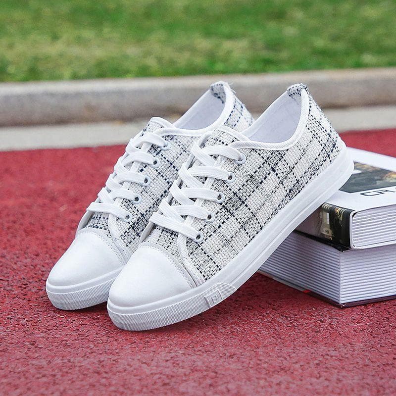 Sapatos de lona femininos estilo verão 2024 novo estilo primavera sapatos brancos femininos casuais All-Match tênis espo