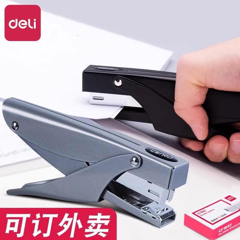 Deli grampeador portátil especial para embalagem Takeaway grampeador portátil que economiza trabalho doméstico não. 12 g