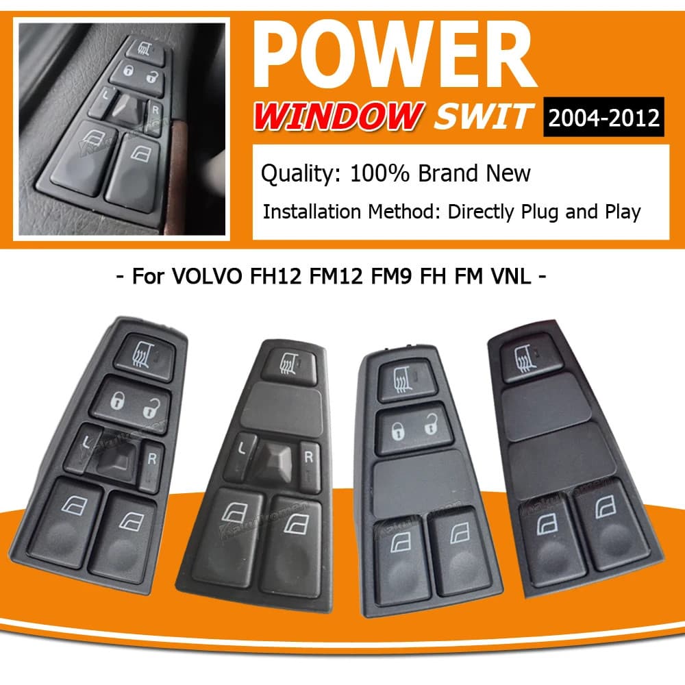 20752918 20752914 Botão de Controle de Janela Elétrica para Carro 20752915 Para VOLVO FH12 FM12 FM9 FH FM VNL ZS5Y