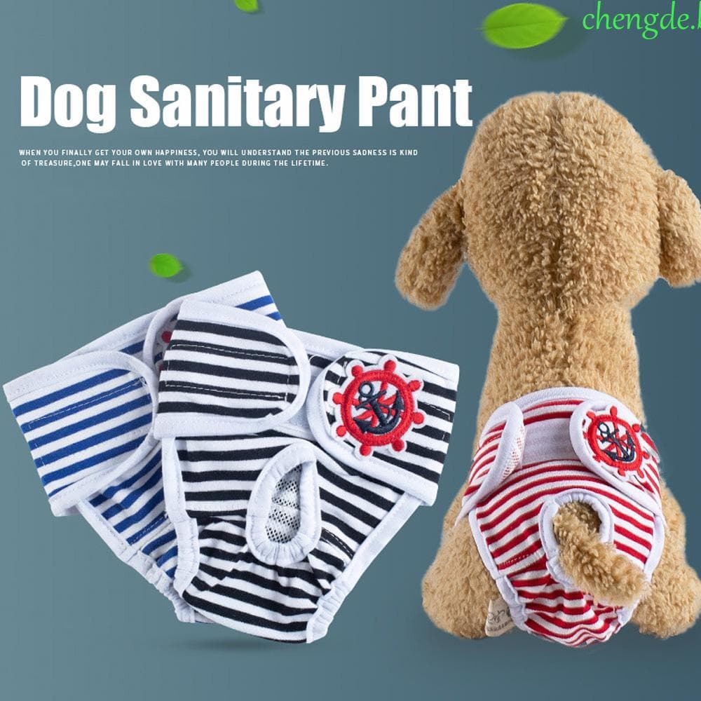 CHENGDEBR Calça Para Cachorro Cuecas Sanitárias Fralda De Algodão Roupa Interior Fisiológica