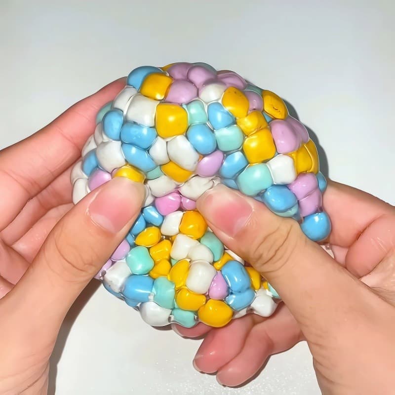 Squishy Colorido Contas Bola Brinquedo Sensorial Criativo Alívio Do Estresse Fidget Squeeze De Descompressão Para Ansied