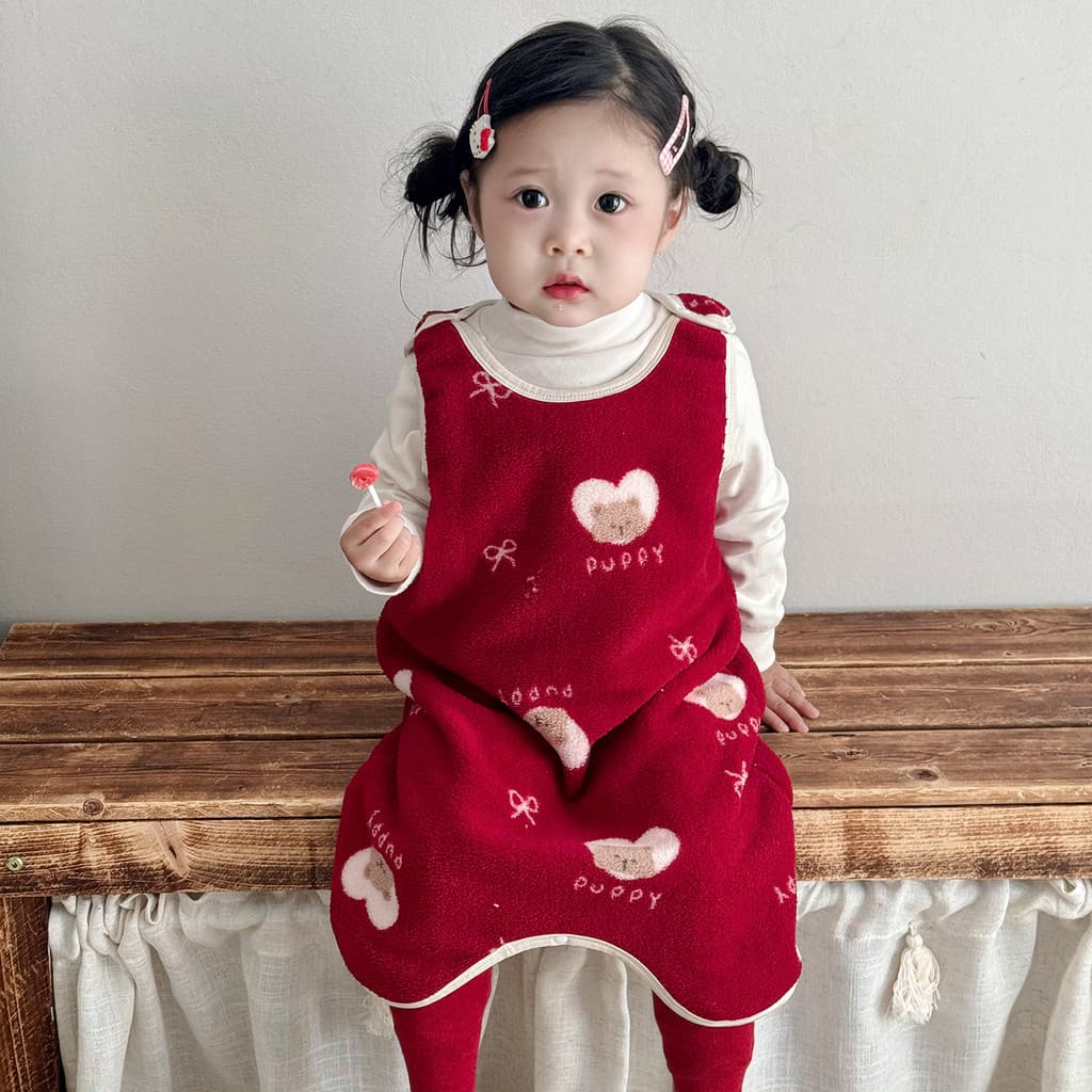 Saco de dormir do bebê outono inverno Coral velo camisola do bebê colete quente meninas proteção da barriga colete crian