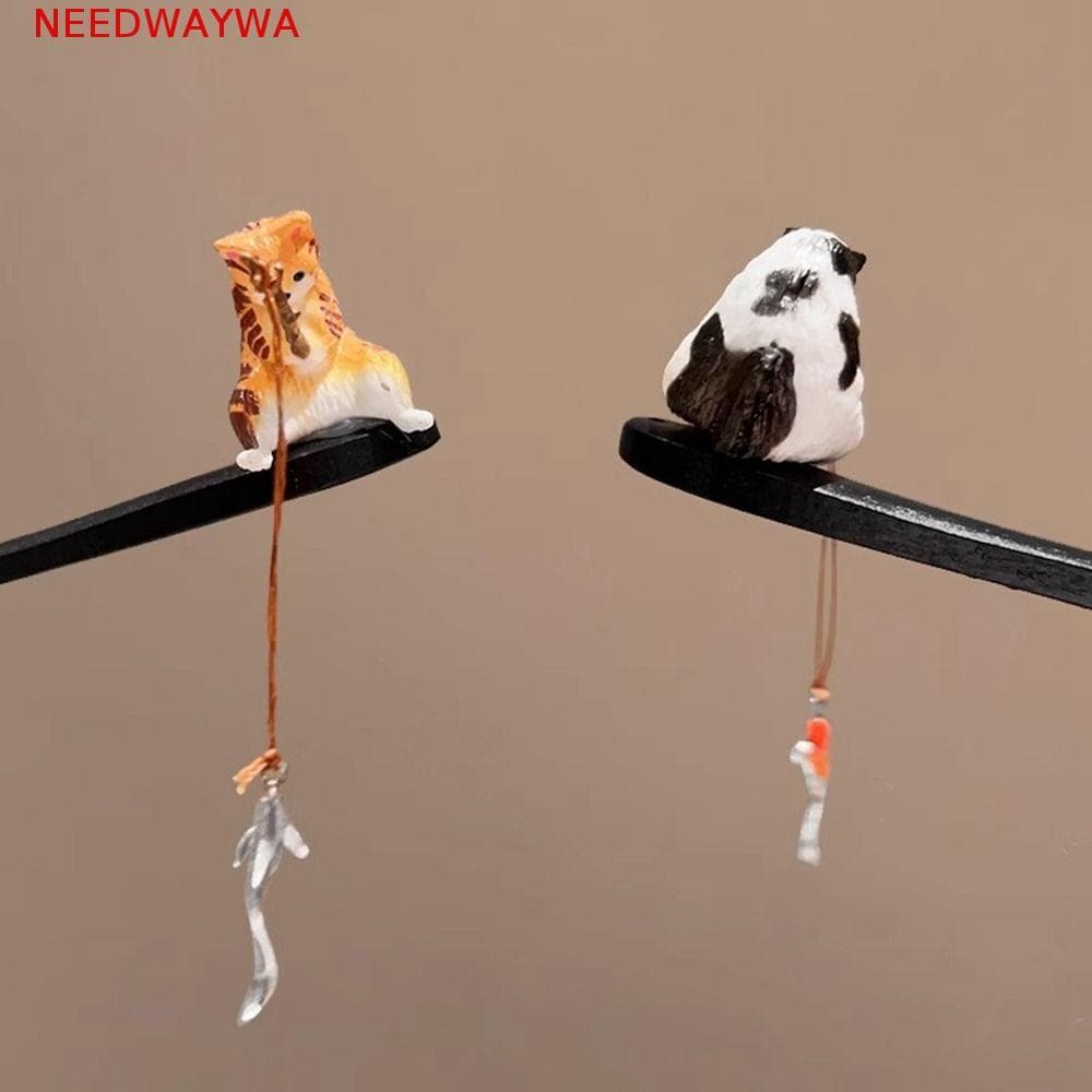 NEEDWAYWA Bastão De Cabelo , Grampo Hanfu Estilo Chinês Para Pesca De Gato , Pauzinho Com Borla , Sândalo Preto