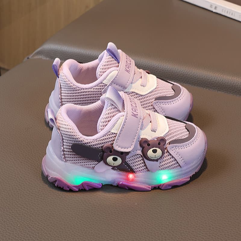 Outono novo estilo infantil criança sapatos 0-1-2 anos de idade 3 masculino feminino bebê sapatos esportivos crianças il
