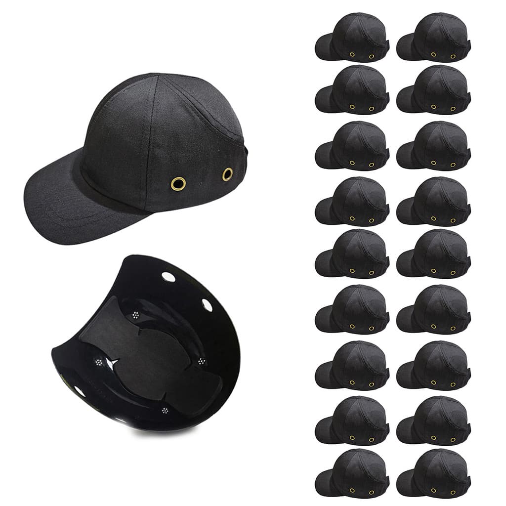 Bone com Capacete EPI Kit 18 Uni Obra Segurança do Trabalho Casquete Reparo Conserto Oficina Resistente