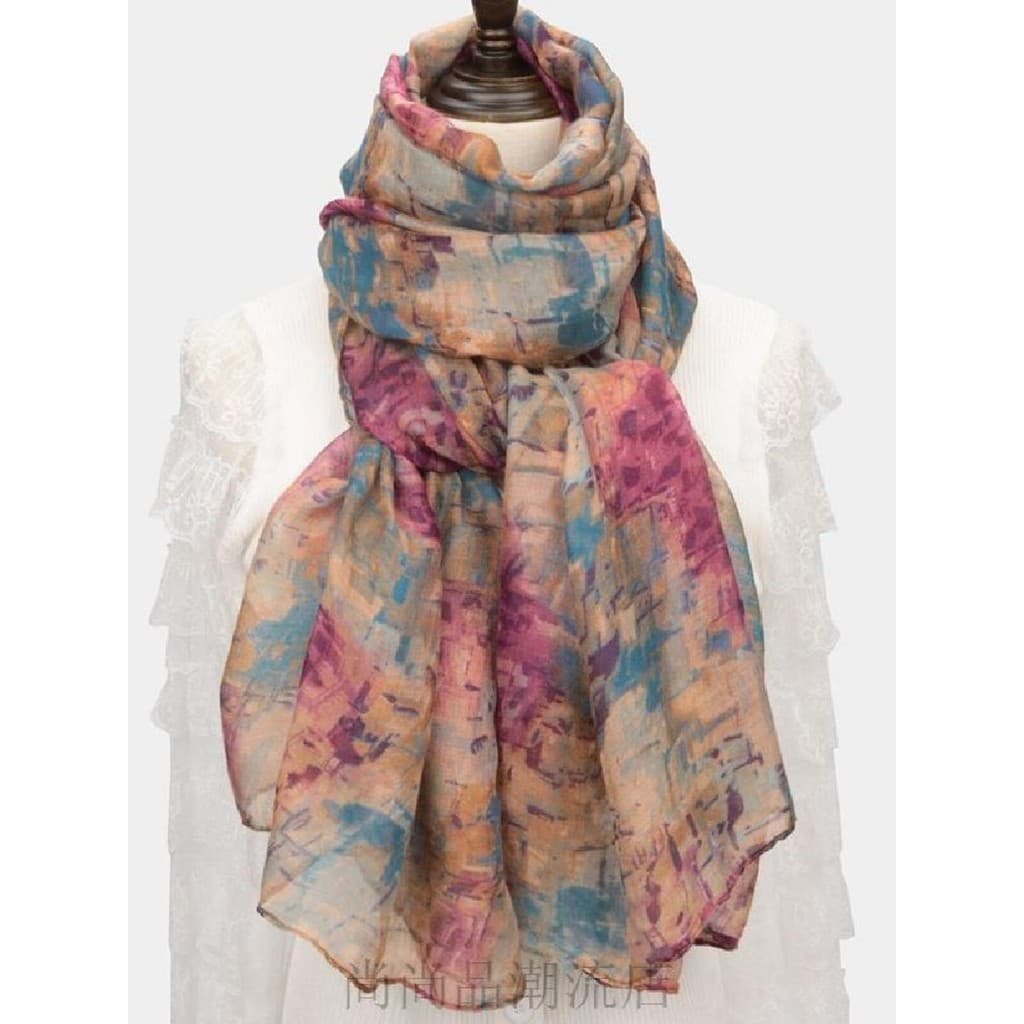 Outono inverno quente cachecol moda feminina All-Match xadrez xale mãe Bali fio algodão linho cachecol fio cachecol cabe