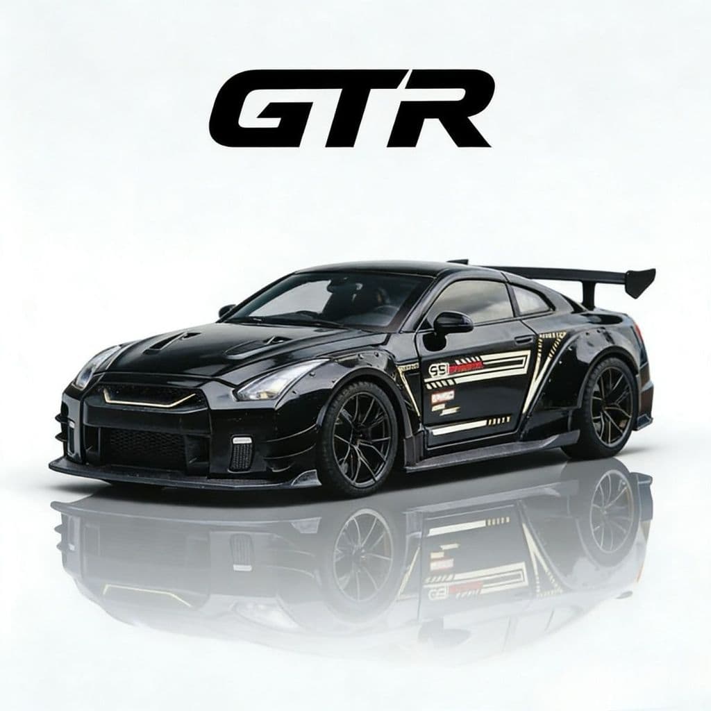 Oferta especial Processando um lote pedido transfronteiriço japonês GTR carro esportivo modelo de carro de liga infantil
